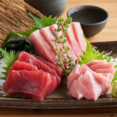 刺身 本まぐろ赤身と中トロ